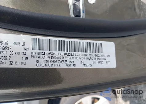 2015 Jeep Patriot Latitude from USA, damaged, VIN 1C4NJRFBXFD202555